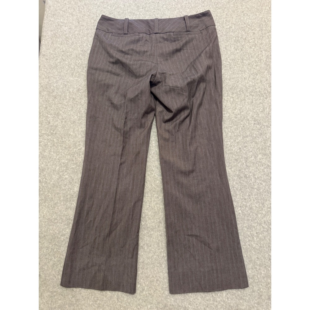 Y2K Mossimo Stretch Women‎ 6 Grey Pinstripe Low Rise Flare Leg Dress Pants - Picture 8 of 9
